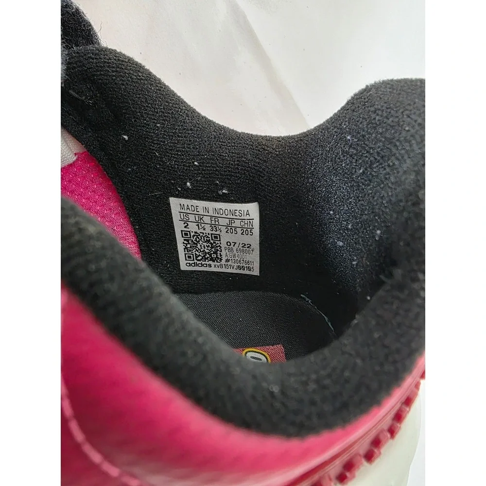 Adidas x LEGO Sport Cloudfoam‎ Kids Shoes Pink Black GW4001 Size 2 US
